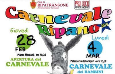 Ripatransone, iniziati festeggiamenti Carnevale all'insegna di un'antica tradizione