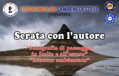 Fotocineclub Sambenedettese, il livornese Viviani protagonista di ''Serata con l'autore''