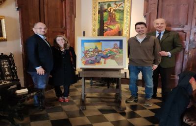 Ascoli Piceno: Pinacoteca Civica, donazione dell'opera ''Figure e paesaggi'' dell'artista Focosi