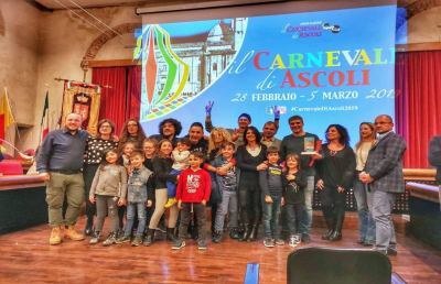 Ascoli Piceno: Carnevale, i premiati del concorso in maschera 2019