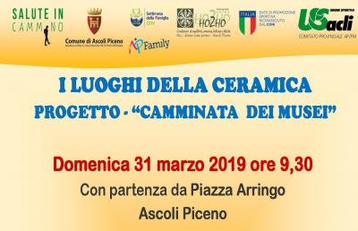 Ascoli Piceno, iniziativa domenicale ''Salute in cammino – I luoghi della ceramica''
