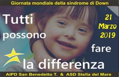 San Benedetto del Tronto, flash mob nella ''Giornata mondiale persone Down''
