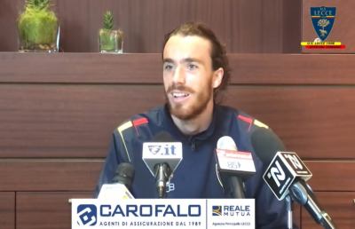 Lecce, Tabanelli: ''Valorizziamo il pareggio di Crotone con una bella vittoria contro l'Ascoli''