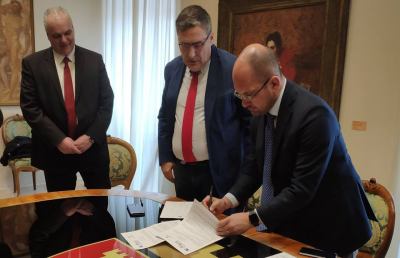 Ascoli Piceno, a Palazzo Arengo firmata convenzione con il Museo delle Civiltà di Roma