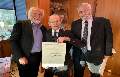 Atletica leggera, onoreficenza al merito della Repubblica per il centenario Ottaviani