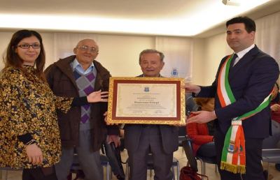Monteprandone, consegnata a Francesco Giorgi una benemerenza civica  