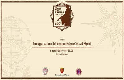 Ascoli Piceno celebra Cecco con l'inaugurazione di una nuova statua in Piazza Matteotti