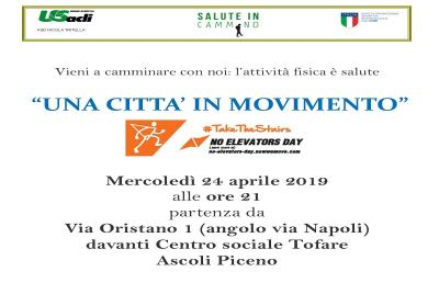  Ascoli Piceno: 24 Aprile, la ''Giornata senza ascensore'' per promuove stili di vita corretti