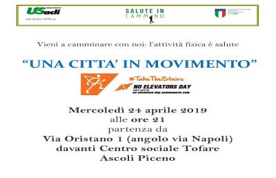 Ascoli Piceno, una camminata tra le scale cittadine per la ''Giornata senza ascensore''