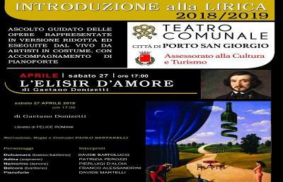 Porto San Giorgio, al teatro comunale va in scena ''L’elisir D’amore''