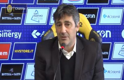 Verona, Aglietti: “Sono carico a molla, mai avuta una squadra così forte nella mia carriera”