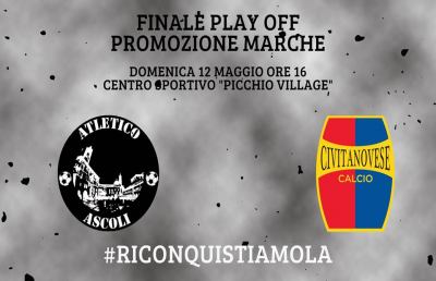 Atletico Ascoli, appuntamento al Picchio Village con la Civitanovese per la finale playoff