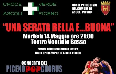 Croce Verde Ascoli, al Teatro Ventidio Basso spettacolo “Una serata bella e... buona”
