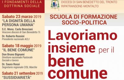 San Benedetto, incontro “Lavoriamo insieme per il bene comune” organizzato da Diocesi