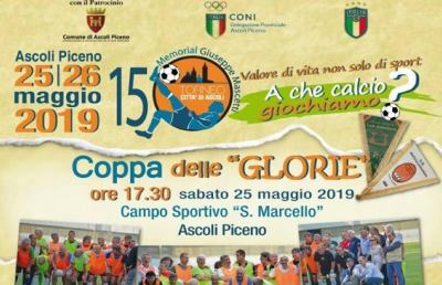 Torneo Città di Ascoli-Memorial Mascetti, torna l'appuntamento con la ''Coppa delle Glorie''