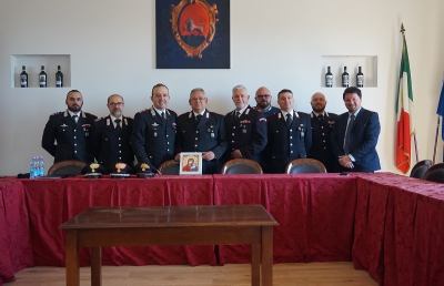 Carabinieri, saluti di commiato al Brigadiere Romano che lascia Ripatransone dopo 32 anni