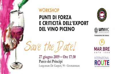 Consorzio Vini Piceni, a Grottammare workshop su export e strategie di marketing