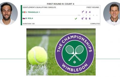 Tennis, Travaglia cede allo slovacco Rola nel primo turno delle qualificazioni di Wimbledon