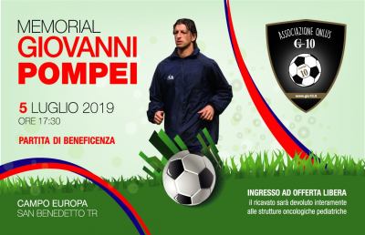 San Benedetto del Tronto, al Campo Europa match di beneficenza in memoria di Pompei