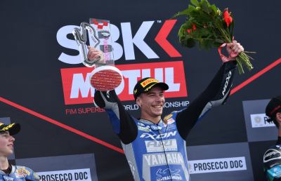 Motociclismo: Mondiale Supersport 300, l'ascolano Sabatucci domina a Donington