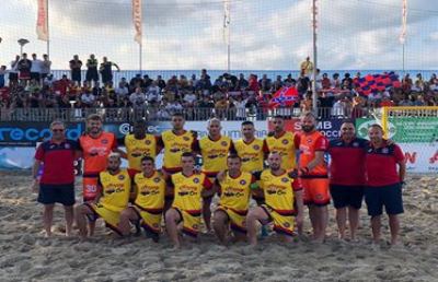 Beach soccer: Serie Aon, poker dell'Happy Car Samb nel match contro Lamezia