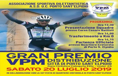  Porto Sant’Elpidio: Gran Premio VPM Distribuzione, Sabato i dilettanti élite ed under 23 