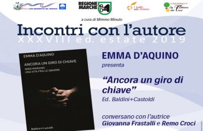 ''Incontri con l'autore'', a San Benedetto presentazione del libro della giornalista D'Aquino