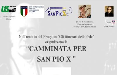 ''Camminata per San Pio X'', a Spinetoli tappa del progetto “Gli itinerari della fede”