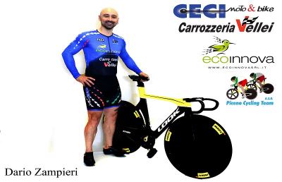 Piceno Cycling Team Ceci Dreambike in festa, record del mondo Master per Zampieri