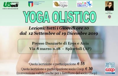 Pagliare del Tronto, parte il corso trimestrale di yoga olistico 