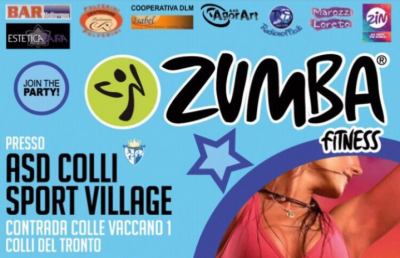 Colli del Tronto, lezioni gratuite di Zumba nell'ultima settimana di Settembre