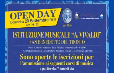 ''Istituzione Musicale Antonio Vivaldi'', Open Day a San Benedetto del Tronto