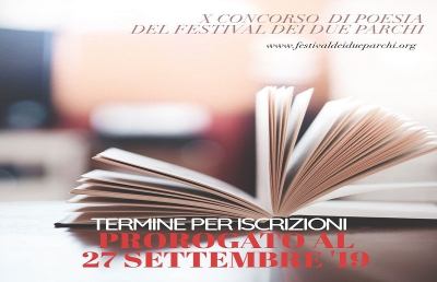 Ascoli Piceno, 10°  concorso di poesia ''Festival dei due parchi''
