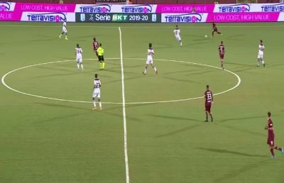 Trapani-Salernitana 0-1, alla squadra di Ventura basta un rigore di Kiyine per agganciare l'Ascoli