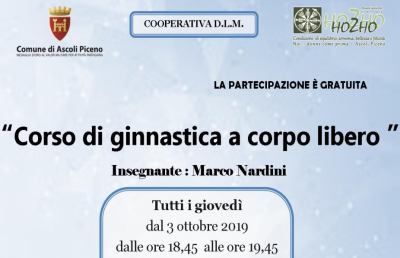 Ascoli Piceno, alla Casa Albergo Ferrucci corso di ginnastica a corpo libero