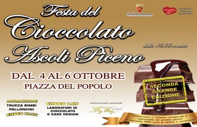 Ascoli: Piazza del Popolo, seconda edizione della ''Festa del cioccolato artigianale''