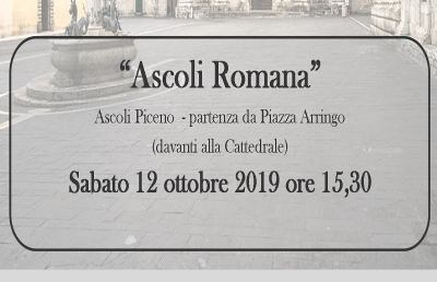 Camminata culturale ''Ascoli romana'' con due iniziative di carattere nazionale