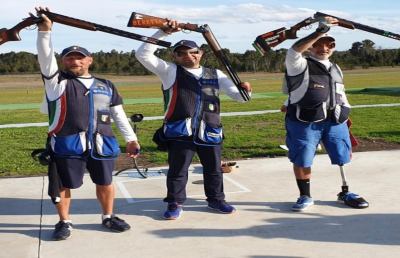 Tiro a volo, meraviglioso oro mondiale per il monteprandonese Nespeca nel Para-Trap