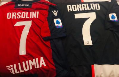 Juventus-Bologna 2-1, per Orsolini prestigioso scambio di maglie con Cristiano Ronaldo