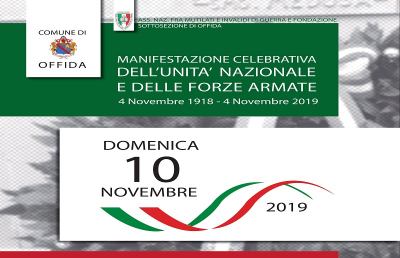 Offida: Unità nazionale e Forze Armate, si festeggia il 10 novembre