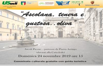 ''Ascolana, tenera e gustosa oliva'': camminata spostata a Domenica 24 Novembre