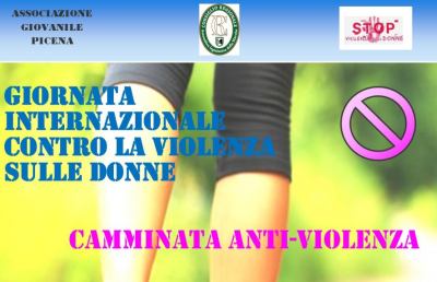 San Benedetto del Tronto, da Piazza Cristo Re parte la ''Camminata antiviolenza''