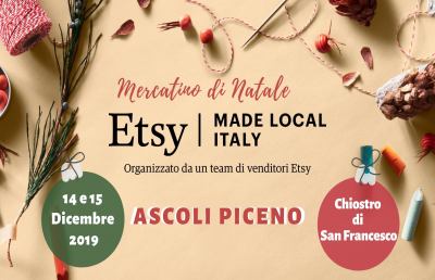 Ascoli: seconda edizione del mercatino artigianale ''Etsy Made Local''