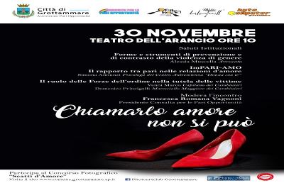 Grottammare: al Teatro dell’Arancio ''Chiamarlo amore non si può'', esperti a confronto 