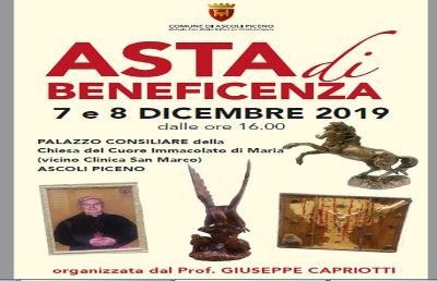 Ascoli Piceno: asta di beneficenza, opere d’arte di Capriotti e altri artisti 