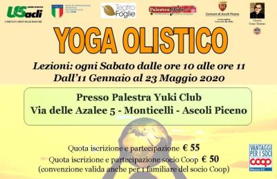  Ascoli Piceno, da Sabato 11 Gennaio parte il corso di yoga olistico
