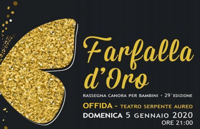 Offida, al Teatro Serpente Aureo nuova edizione della ''Farfalla d'Oro''