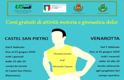 Palmiano e Venarotta, corsi gratuiti di attività motoria e ginnastica dolce