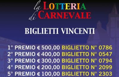 Carnevale di Ascoli 2020, a Palazzo dei Capitani estratti i biglietti vincenti della lotteria