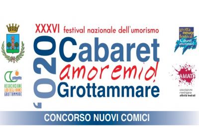 Grottammare, 36esima edizione del concorso ''Nuovi comici'' del Festival “Cabaret, amoremio!” 